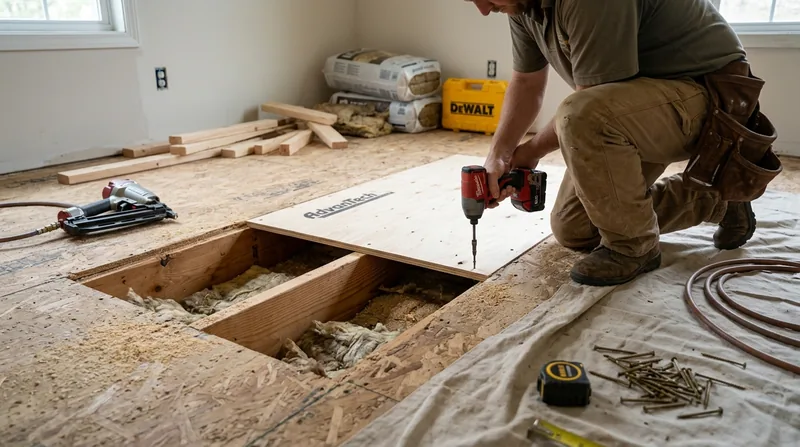 Floor Joist & Subfloor Repair Houston